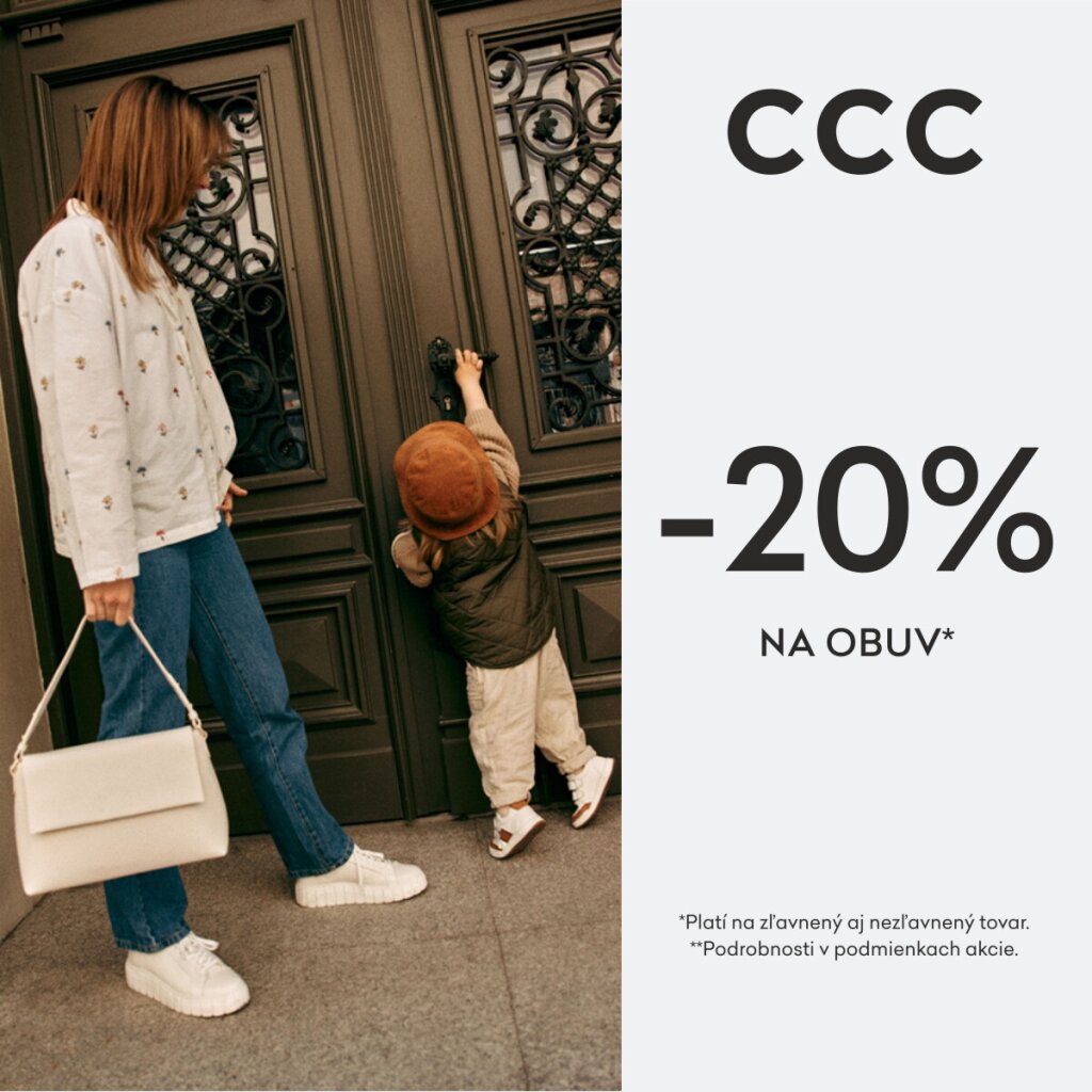 Zľava 20 % na obuv v CCC.