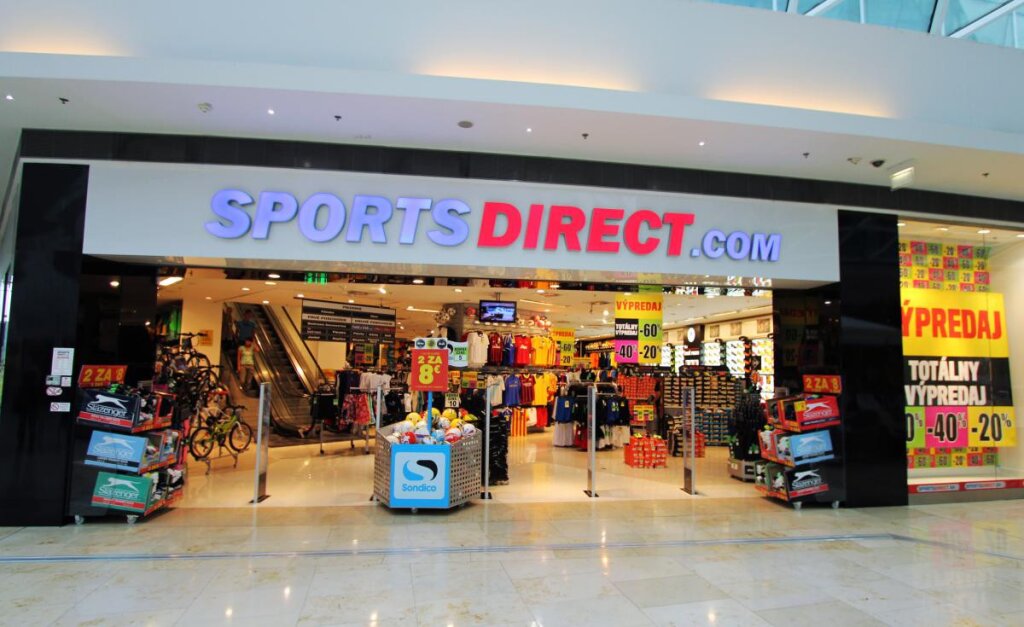 SportsDirect.com prevádzka.